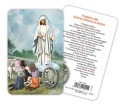 ATSITALIA 　メダイ付きカード　イタリア語　ファティマの聖母　6915　 メダルがラミネートされた祈りのカード　Our Lady of Fatima - Laminated prayer card with medal