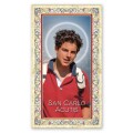 FRATELLI BONELLA　イタリア 金箔押ご絵　FB734-1972　聖カルロ　裏面イタリア語祈りカード１０．５×６センチ