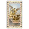 FRATELLI BONELLA　イタリア 金箔押ご絵　FB734-35　大天使ミカエル　裏面イタリア語祈りカード１０．５×６センチ