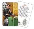 ATSITALIA 　メダイ付きカード　英語　聖ゲラルド　7512 メダルがラミネートされた祈りのカード　Saint Gerard - Laminated prayer card with medal
