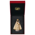 ULPE WOOD ART　イタリア　木彫  アインジーデルンの聖母子　白　７センチ　OUR LADY OF EINSIEDELN 　UP078000E7W