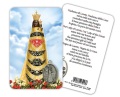 ATSITALIA 　メダイ付きカード　イタリア語　ロレートの聖母　7913　 メダルがラミネートされた祈りのカード　Our Lady of Loreto - Laminated prayer card with medal