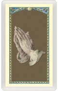 FRATELLI BONELLA　FB801-078　 イタリア　パウチラミネート　ご絵　ニーパーの祈り 　7 x 11.5 Cm　裏面イタリア語祈り