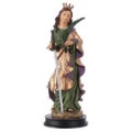 イタリア　レジン像　HAST008238　ご像　樹脂　アレクサンドリアの聖カテリーナ　13 cm　 resitn  statue 13 cm