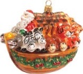 ポーランドガラス細工　　IMPULS　　A2550　Santa Ark　ぎゅうぎゅうサンタの箱船