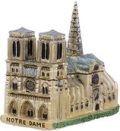ポーランドガラス細工　　IMPULS　　A2782　Notre Dame Cathedral　がんばれノートルダム大聖堂