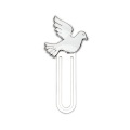 イタリア　LALAF013BI   メタルブックマーカー　精霊　Enameled Metal Lux Bookmark Dove with env.+ticket cm.7,5x3,5 - BIANCO