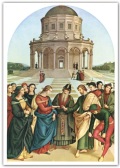 FRATELLI BONELLA　FBPCSARTE26 イタリア　名画ご絵　ラファエロ・サンツィオによる聖母の結婚　裏白１５×１０．５センチ（ポストカードサイズ）
