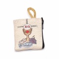 イタリア　 LALB11-COM　布製ロザリオ入れ 6.6センチ×7.2センチ　Little cloth purse Holy Comunion cm.6,6x7,2