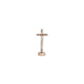 一般不可　転売不可　イタリア　 LALCC303B　卓上　木製丸クロス 　Fir Wood Cross Metal Christ With Base + Box cm.14x6,5