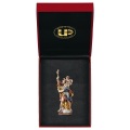 ULPE WOOD ART　イタリア　木彫   聖クリストファー　８センチ　ケース付き　ST. CHRISTOPHER WITH CHILD + CASE　UP280000E8