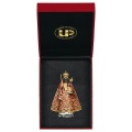 ULPE WOOD ART　イタリア　木彫  アインジーデルンの聖母子　赤オレンジ　７センチ　ケース付き　OUR LADY OF EINSIEDELN + CASE　UP078000E7