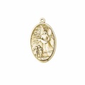 転売禁止 LALGOUD22 イタリア 高品質合金ペンダントヘッド 大メダイ4センチ ミカエル&守護の天使 Metal golden medal, size mm 40 - ANGELO PONTE