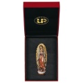 ULPE WOOD ART　イタリア　木彫　グアタルーペの聖母　７～8センチ  OUR LADY OF GUADALUPE + CASE UP075000E7-8