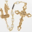 イタリア　デザイナーロザリオ　Ghirelli rosary, Our Lady of Lourdes, golden cotter pins 6mm　2111