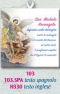 FRATELLI BONELLA　イタリア　壁掛けタイル　祝福　 FBH103  聖ミカエル　 10×10cm