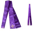 教会住所または寄進者宅　式場用 ホテル　お届け　典礼用品　神父　司祭　牧師用　ストラ　紫　　IC1532　パープル　プリーストストール