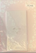エヌビー社　RONB-10　便箋セット　最高級便箋  ロザリエ 便箋表紙ピンク・封筒ピンクセット 　