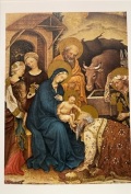 名画　イタリア　イタリア・ミラノ　クリスマスカード 　フィビリアーノ 聖家族　定型　C1602