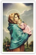 FRATELLI BONELLA　イタリア　紙のご絵　FBIRIS-54   MADONNINADELFERRUZZI    裏白手判サイズ　9 x 14 cm