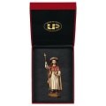 ULPE WOOD ART　イタリア　木彫   巡礼者聖ヤコブ　サンチャゴデコンポステーラ　ヤコブ　８センチ　ST. JAMES THE PILGRIM + CASE UP283000E8