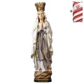 ULPE WOOD ART　イタリア　木彫　王冠のルルドの聖母　１３センチ　OUR LADY OF LOURDES WITH CROWN + GIFT BOX UP065100B13