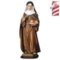ULPE WOOD ART　イタリア　木彫　ポルトガルの聖エリザベト　１２センチ　ST. ELIZABETH OF PORTUGAL WITH ROSES + GIFT BOX　UP238105B12
