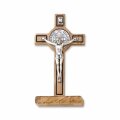 一般不可　転売不可　イタリア　 LALPG200B　卓上　木製聖ベネディクトクロス ７．５センチ　Cross, St. Benedict, olive wood, size cm.7.5x4.5