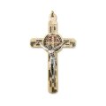 一般不可　転売不可　イタリア　 LALPG611DMA　聖ベネディクトクロス  茶金　Saint Benedict Cross in golden metal vin.+box cm. 7,5x4,5