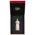 ULPE WOOD ART　イタリア　木彫　教皇フランシスコ　８センチ　POPE FRANCIS + CASE　UP203000E8