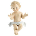 イタリア　PR008218　 着色磁器製の幼子イエス像 15x10 cm   Baby Jesus figurine in colored porcelain 15x10 cm