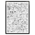 Officina D'Arte Torre　イタリア語　３０×４０センチ　名言ポスター　著名人　OAT01