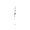 イタリア　 LALRE1719D 　ロザリオ　奇跡とグラスの金ロザリオ　Rosary golden with stone and glass Ø6 +M.Mir+box