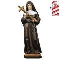 ULPE WOOD ART　イタリア　木彫　聖リタ　十字架 １２センチ　ST. RITA OF CASCIA WITH CRUCIFIX + GIFT BOX UP235101B12
