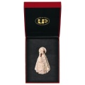 ULPE WOOD ART イタリア 木彫 マリアゼルの聖母子 ナチュラル 8センチ ケース付き UP077000NE8