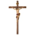 ULPE WOOD ART　イタリア　木彫　バロッククロス　衣装レッド　　CRUCIFIX BAROQUE CROSS STRAIGHTクロス　２９×１５　高さ５センチ　UP420000CB2915