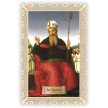 Officina D'Arte Torre　飾りレース紙ご絵　聖アウグスティヌス　Agostino　OAT067　イタリア語祈りカード　