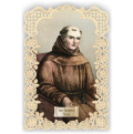 Officina D'Arte Torre　飾りレース紙ご絵　福者フニペロ・セラ Junipero Serra  OAT297 イタリア語祈りカード　