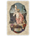 Officina D'Arte Torre　飾りレース紙ご絵  復活　Cristo Risorto　OAT128　イタリア語祈りカード　