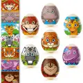 ウクライナ 　EW-039   　 ウクライナのイースターエッグ　かんたんラップ　ジャングルの動物のイースターエッグデコレーションラップ7種