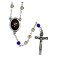 ロザリオ　ファティマ３６　戒めのロザリオ　Devotional rosaries Penitential rosary with gray glass beads 6 mm - Faith Collection 36/47