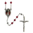 ロザリオ　ファティマ４０　ピウス１２世のロザリオ　Devotional rosaries Pope Pius XII rosary with red plastic beads 6 mm - Faith Collection 40/47