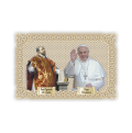 Officina D'Arte Torre　飾りレース紙ご絵  聖イグナチオデロヲラと教皇フランシスコFrancesco E Sant'Ignazio Di Loyola　OAT182イタリア語祈りカード　
