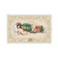 Officina D'Arte Torre　飾りレース紙ご絵　眠るヨゼフ　Giuseppe Dormiente  OAT272 イタリア語祈りカード　