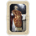 Officina D'Arte Torre　飾りレース紙ご絵　聖イグナチオデロヲラ　Ignazio Di Loyola　OAT074　イタリア語祈りカード　
