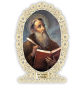 Officina D'Arte Torre　飾りレース紙ご絵   　ブリンディシの聖ローレンス　Lorenzo Da Brindisi　 OAT246 イタリア語祈りカード　