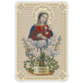 Officina D'Arte Torre　飾りレース紙ご絵  ギグリの聖母　Madonna Dei Gigli　OAT123　イタリア語祈りカード　