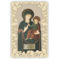 Officina D'Arte Torre　飾りレース紙ご絵 　コンソラータの聖母子　Madonna Della Consolata　　OAT147　イタリア語祈りカード　