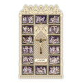 Officina D'Arte Torre　飾りレース紙ご絵　大判　十字架の道行　Via Crucis (Formato Grande)　OAT149　イタリア語祈りカード　