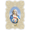 Officina D'Arte Torre　飾りレース紙ご絵  み心の聖母　MADONNA DELLE LACRIME OAT234 イタリア語祈りカード　